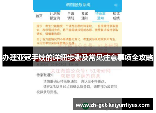 办理亚冠手续的详细步骤及常见注意事项全攻略