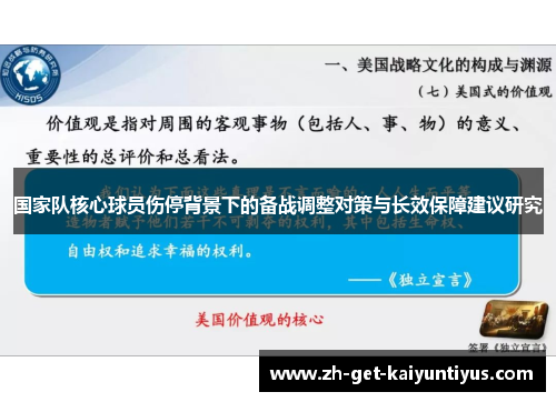国家队核心球员伤停背景下的备战调整对策与长效保障建议研究